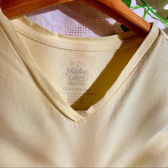 Pastel yellow basic tee - Picture 2 of 3
